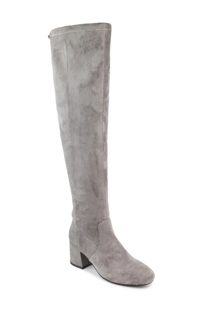 Shop Sugar Over-the-knee Boot In N-grey Micro