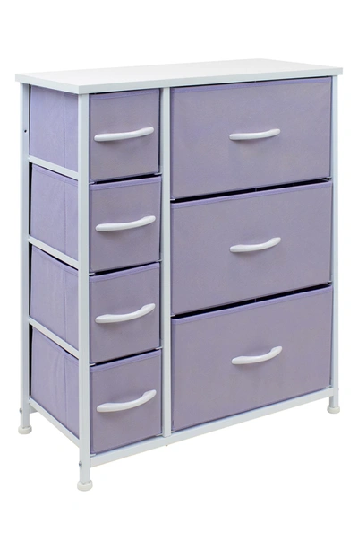 Shop Sorbus 7-drawer Chest Dresser In Purple