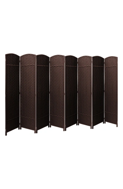 Shop Sorbus 8-panel Room Divider In Chocolate