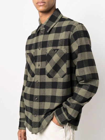 Shop Off-white Arrows Print Flannel Shirt In Mixed Colours