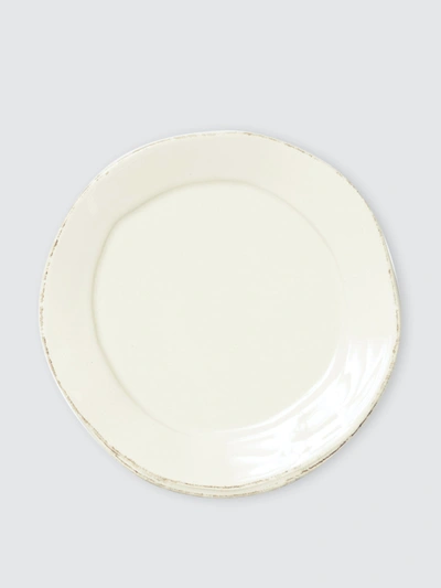 Shop Vietri Lastra Canape Plate In Linen