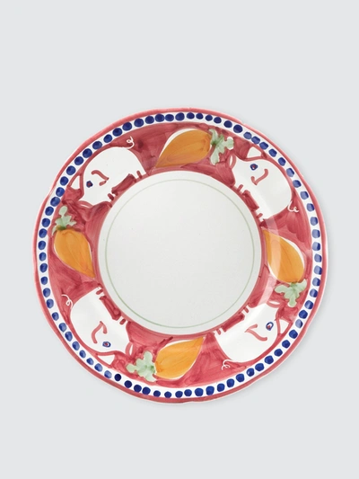 Shop Vietri Campagna Porco Dinner Plate In Red