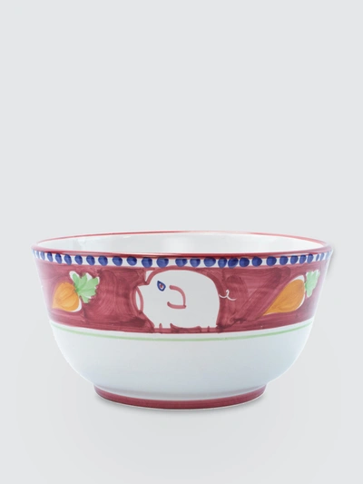 Shop Vietri Campagna Porco Deep Serving Bowl In Red