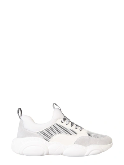 Shop Moschino Teddy Sneakers In White