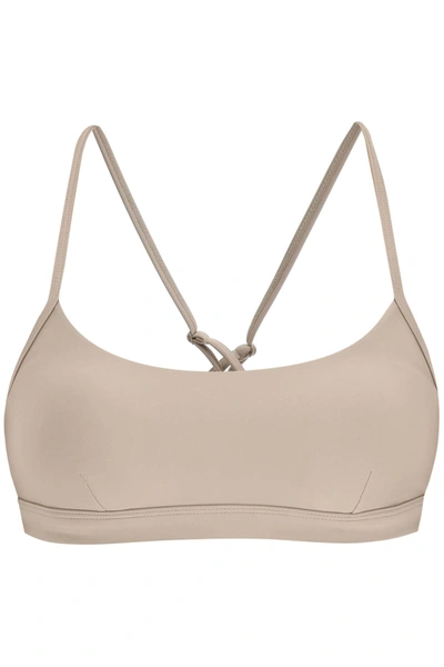 Shop Alo Yoga Airlift Intrigue Sports Top In Gravel (beige)