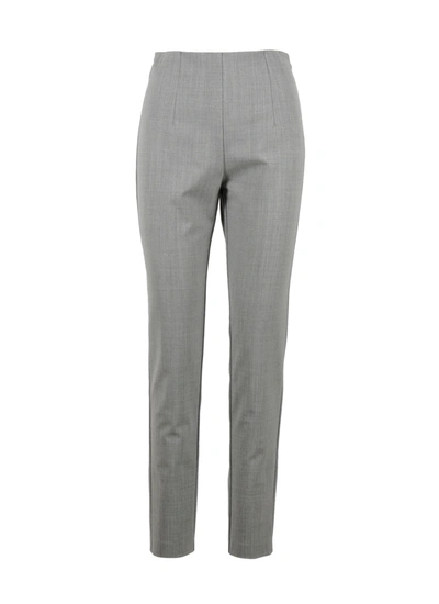 Shop Patrizia Pepe Polyestere Trousers In Medium Grey