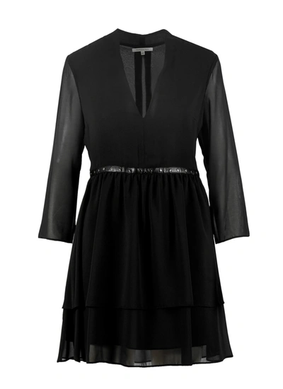 Shop Patrizia Pepe Polyestere Dress In Black