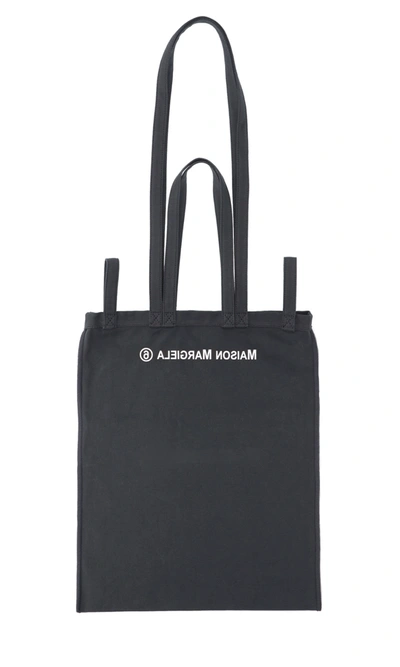 Shop Mm6 Maison Margiela Tote In Black