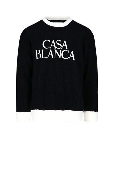 Shop Casablanca Sweater In Black