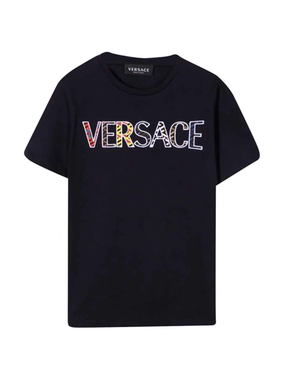 Shop Versace Blue T-shirt Unisex Kids