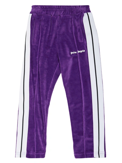 Shop Palm Angels Track Pant In Purple Wh