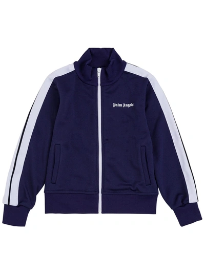 Shop Palm Angels Classic Logo Track Jkt In Navy Blue