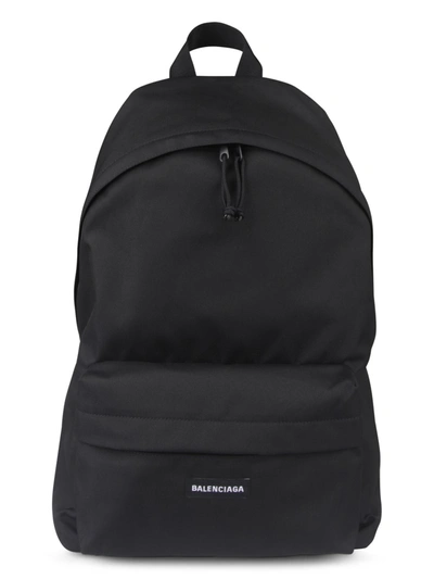 Balenciaga Urban Explorer Backpack With Front Zip Pocket In Black