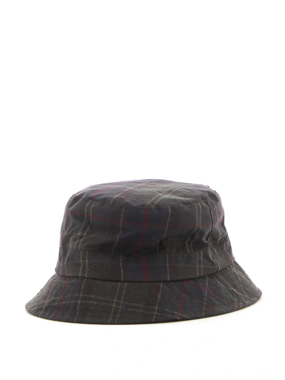 Shop Barbour Tartan Printed Bucket Hat In Multi