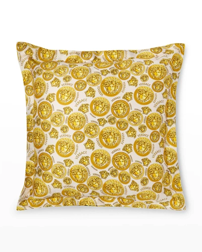 Shop Versace Home Collection Medusa Amplified Pillow 18"sq.