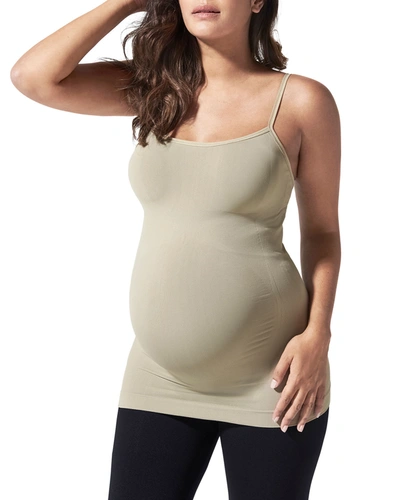 Shop Blanqi Maternity Belly Support Cooling Camisole In Light Moss