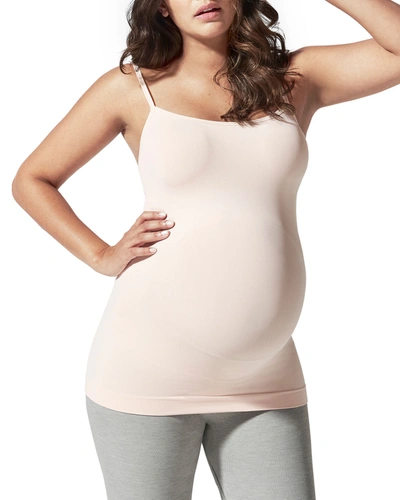 Shop Blanqi Maternity Belly Support Cooling Camisole In Pale Peach
