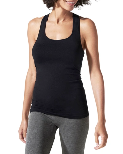Shop Blanqi Maternity Cooling Racerback Tank In Black