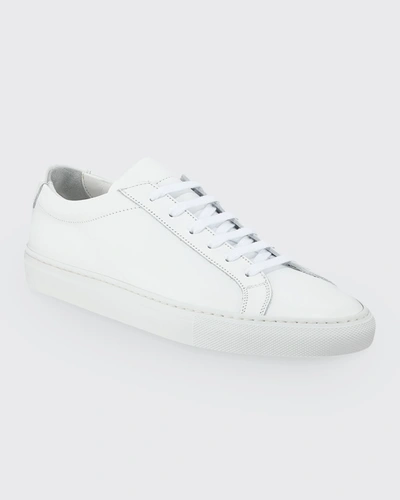 Shop Common Projects Achilles Leather Low-top Sneakers In White