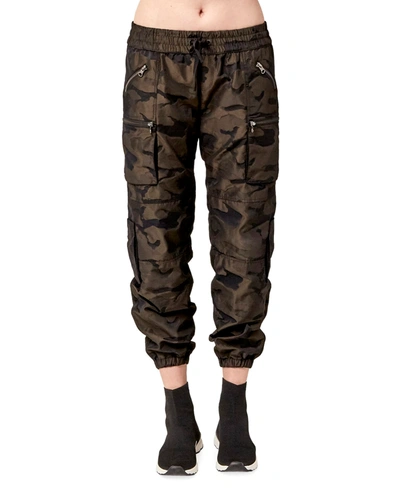 Shop Blanc Noir Camo-print Cargo Pants