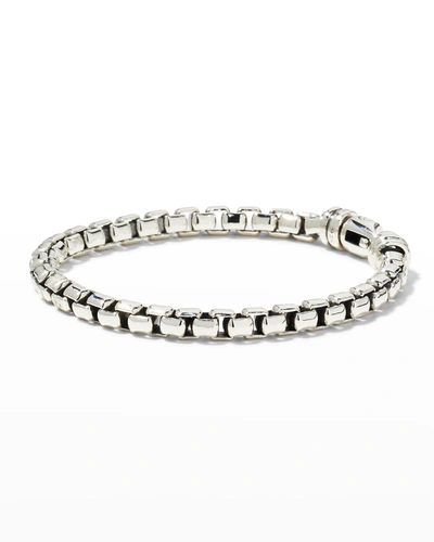 Shop David Yurman Men's Box Chain Bracelet In Silver, 5mm