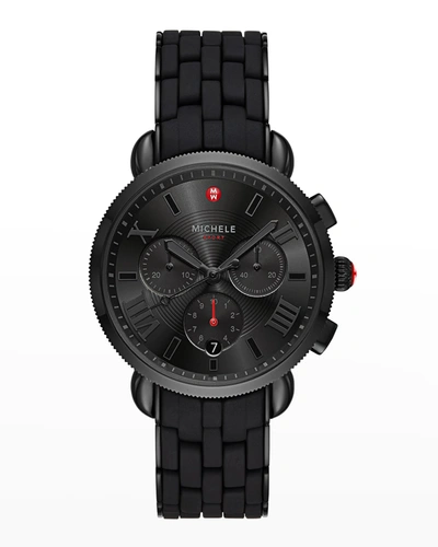 Shop Michele Sporty Sport Sail Watch In Black