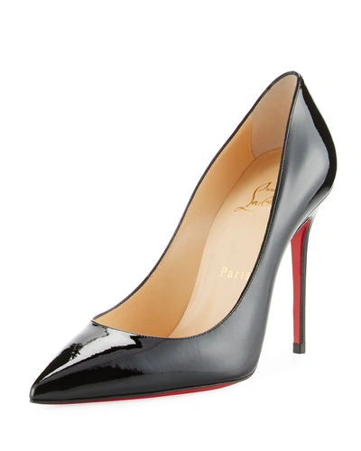 Shop Christian Louboutin Decollette Pointed-toe Red Sole Pumps In Black