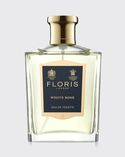 Shop Floris London White Rose Eau De Toilette, 3.4 Oz.