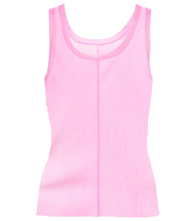 Shop Peter Do Knitted Tank Top In Pink
