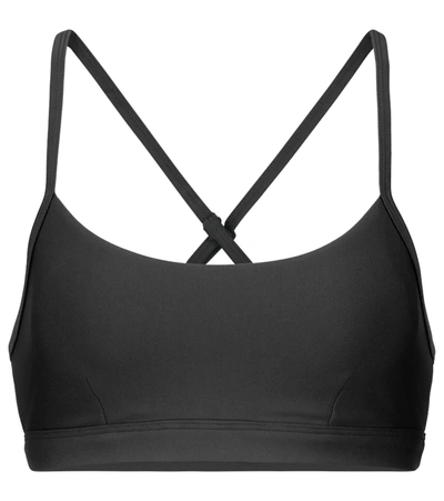 Shop Alo Yoga Airlift Intrigue Sports Bra In Anthracite