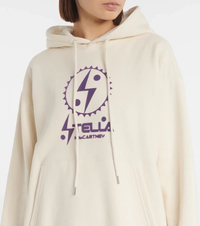 Shop Stella Mccartney X Tom Tosseyn Logo Printed Hoodie In Magnolia