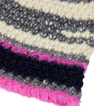 Shop Stella Mccartney Wool-blend Beanie In Multicolor