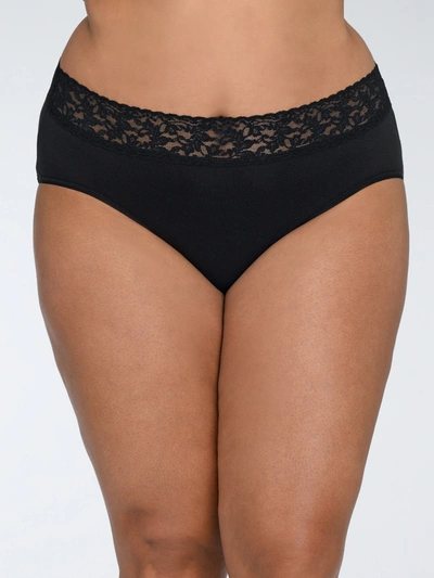 Shop Hanky Panky Plus Size Supima® Cotton French Brief In Black