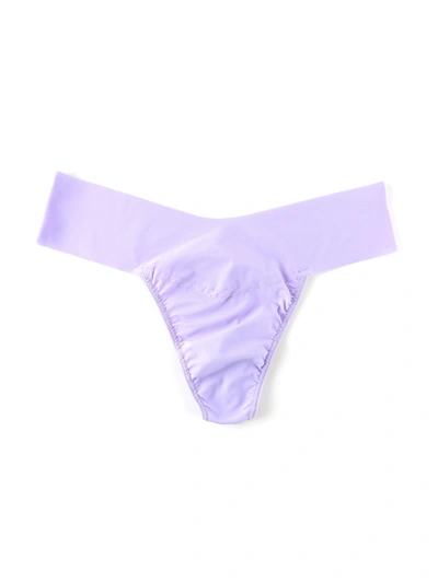 Shop Hanky Panky Breathesoft Natural Rise Thong In Purple