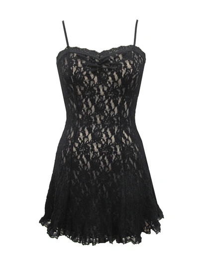 Shop Hanky Panky Signature Lace Cigarette Girl Chemise In Black