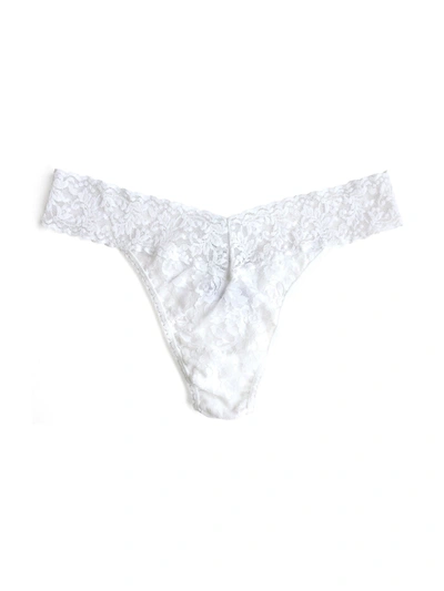 Shop Hanky Panky Signature Lace Original Rise Thong In White