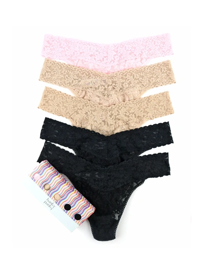 Shop Hanky Panky 5 Pack Original Rise Thongs In Nude