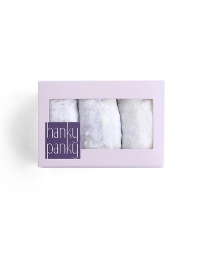Shop Hanky Panky 3 Pack Original Rise Thongs In White