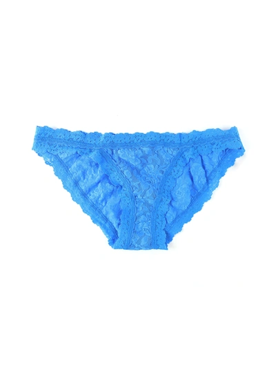 Shop Hanky Panky Signature Lace Brazilian Bikini In Blue