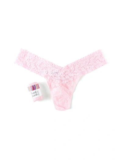 Shop Hanky Panky Signature Lace Low Rise Thong In Pink