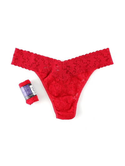 Shop Hanky Panky Signature Lace Original Rise Thong In Red