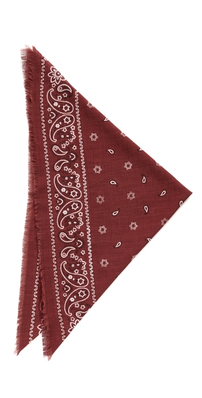 Shop Madewell Scarf Bandana In Afterglow Red