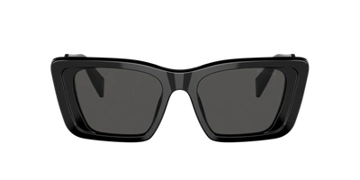 Prada Pr 08ys 1ab5s0 Cat Eye Sunglasses In Dark Grey