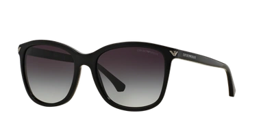 Shop Emporio Armani Woman Sunglasses Ea4060f In Gradient Grey
