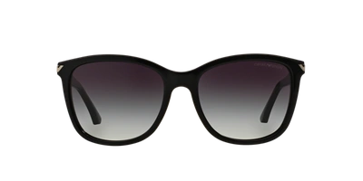 Shop Emporio Armani Woman Sunglasses Ea4060f In Gradient Grey