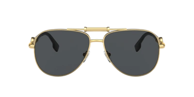 Shop Versace Unisex Sunglasses Ve2236 In Dark Grey