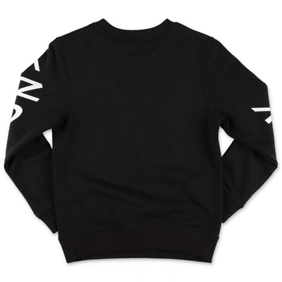 Shop Givenchy Kids Refracted Logo Sweatshirt In Black