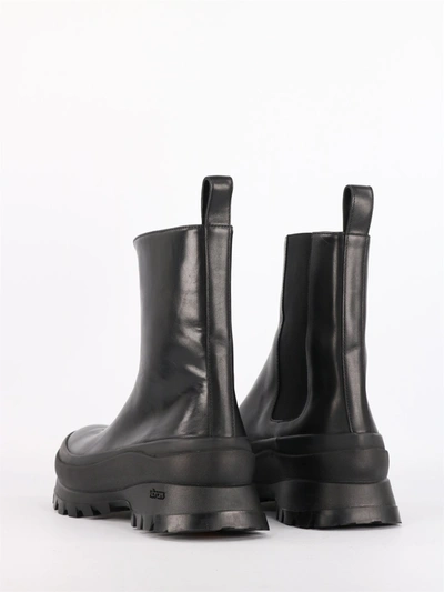 Shop Jil Sander Ankle Boots With Zip In Black