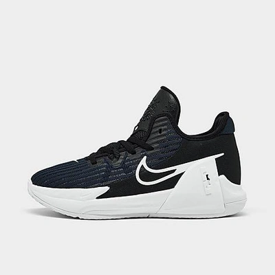 Shop Nike Boys' Little Kids' Lebron Witness 6 Basketball Shoes In Black/white/dark Obsidian