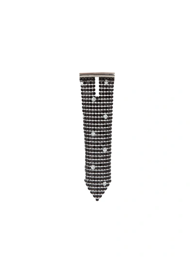 Shop Rabanne Bijou Orecch Pixel Tie Nero Medium Dots In Black